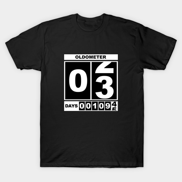 3rd Birthday Oldometer T-Shirt by mikepod